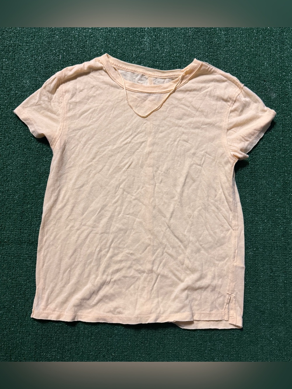 We The Free Soft Peach Crewneck Short Sleeve Tee